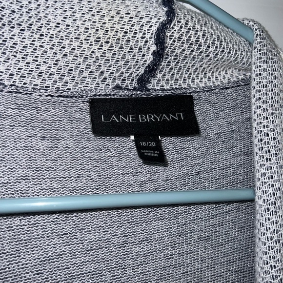 Lane Bryant Shimmer Navy Blue Cardigan - Picture 4 of 6